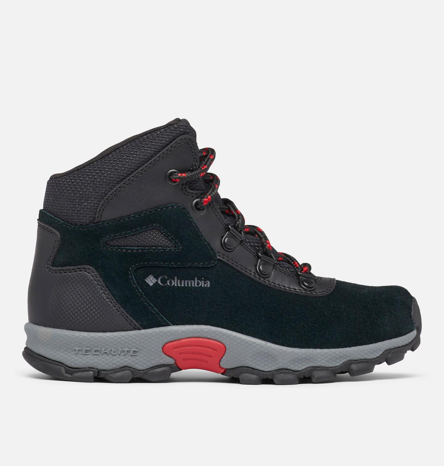 Детские ботинки Columbia Newton Ridge Amped, цвет: Чёрный / Красный — фото 1