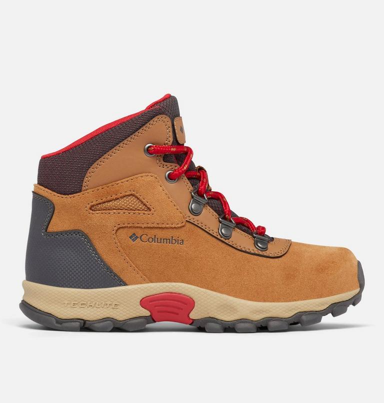 Youth Newton Ridge Amped Hiking Boot, Color: Elk, Mountain Red, image 1