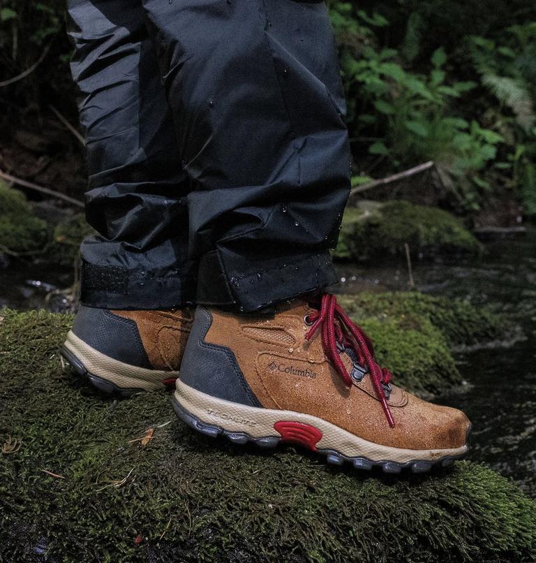 Youth Newton Ridge Amped Hiking Boot, Color: Elk, Mountain Red, image 11