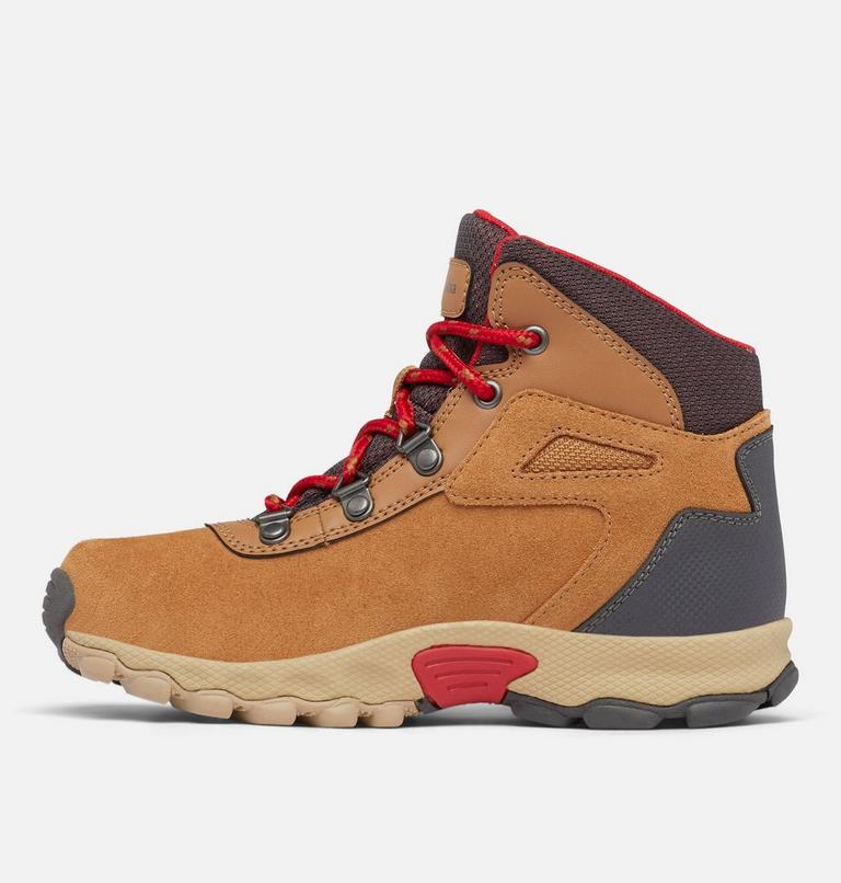 Youth Newton Ridge Amped Hiking Boot, Color: Elk, Mountain Red, image 7