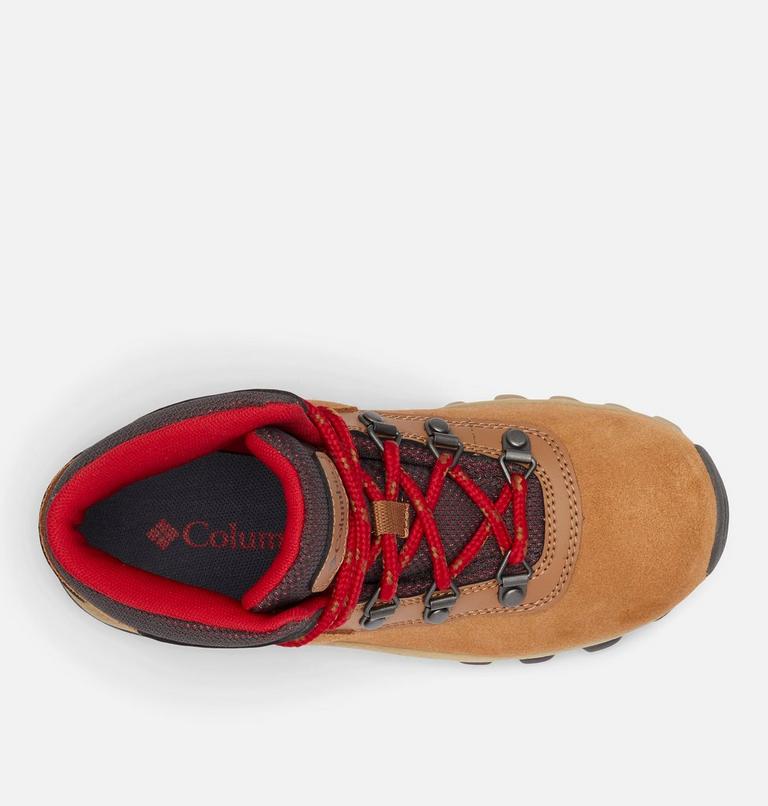 Youth Newton Ridge Amped Hiking Boot, Color: Elk, Mountain Red, image 5