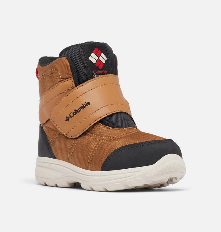 Kids' Fairbanks Omni-Heat Waterproof Winter Boot, Color: Elk, Black, image 2