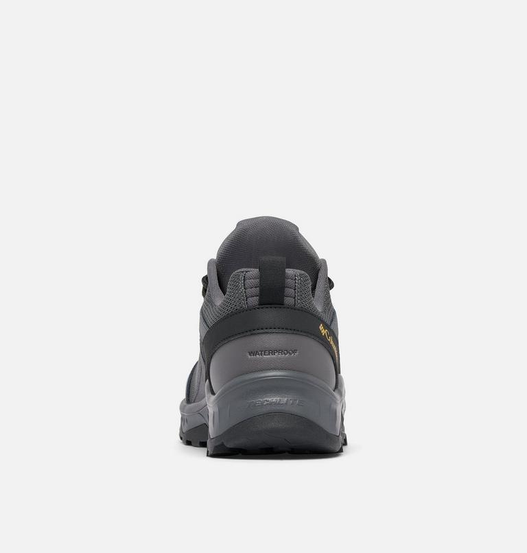 Men's Trailstorm Ascend Waterproof Hiking Shoes, Color: Dark Grey, Golden Yellow, image 8
