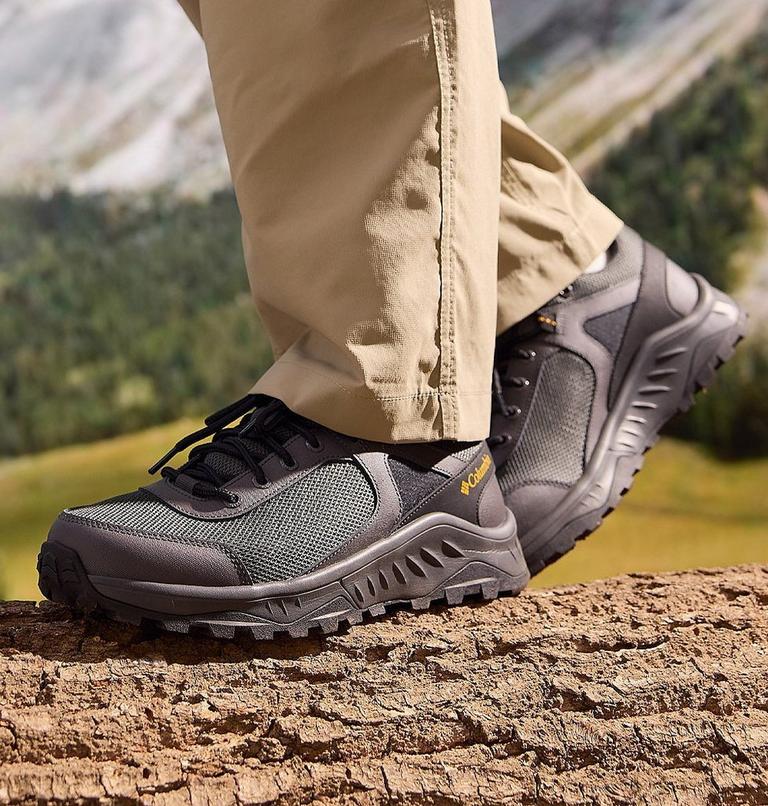 Men's Trailstorm Ascend Waterproof Hiking Shoes, Color: Dark Grey, Golden Yellow, image 10