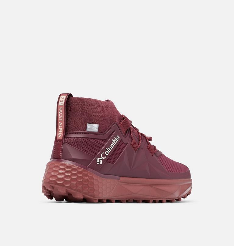 Women's Facet 75 Alpha Outdry Lightweight Waterproof Hiking Shoes, Color: Deep Madeira, Beetroot, image 10