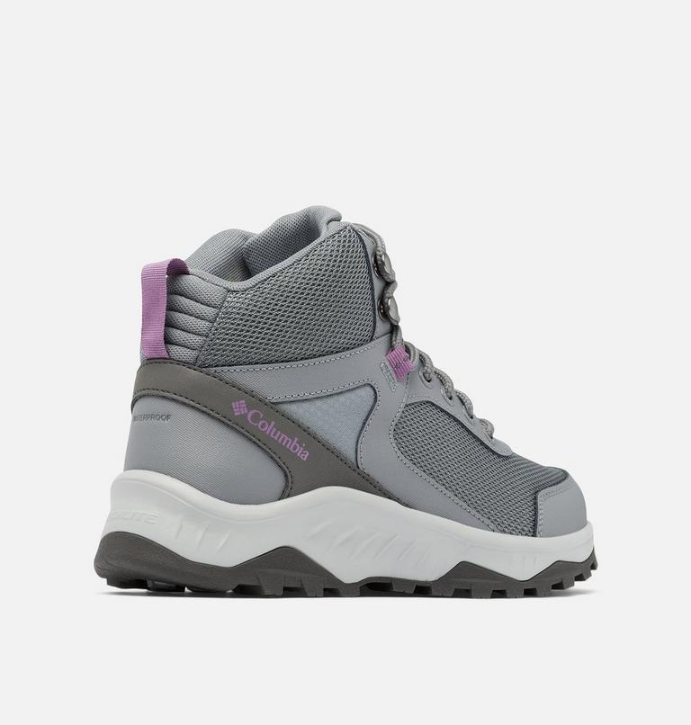 Women's Trailstorm Ascend Mid Waterproof Shoe, Color: Ti Grey Steel, Dark Lavender, image 10