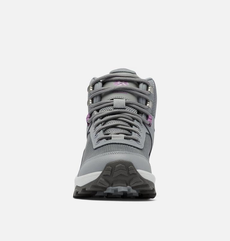 Women's Trailstorm Ascend Mid Waterproof Shoe, Color: Ti Grey Steel, Dark Lavender, image 9