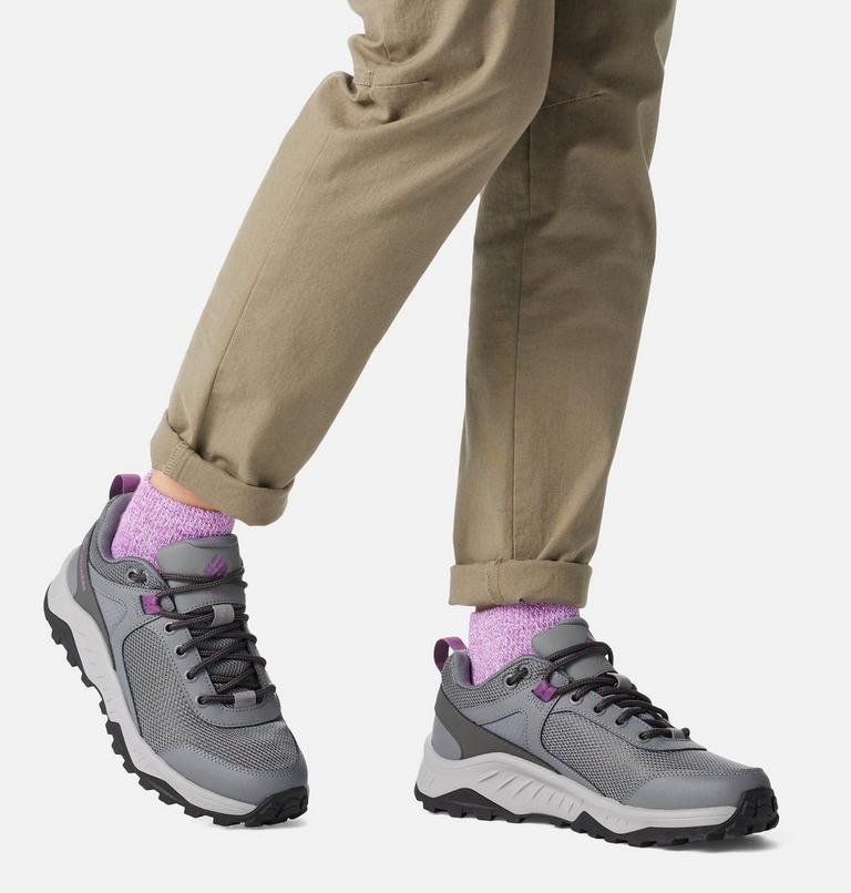 Women's Trailstorm Ascend Waterproof Hiking Shoes, Color: Ti Grey Steel, Dark Lavender, image 10