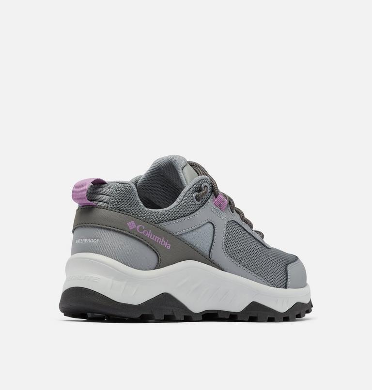 Women's Trailstorm Ascend Waterproof Hiking Shoes, Color: Ti Grey Steel, Dark Lavender, image 9