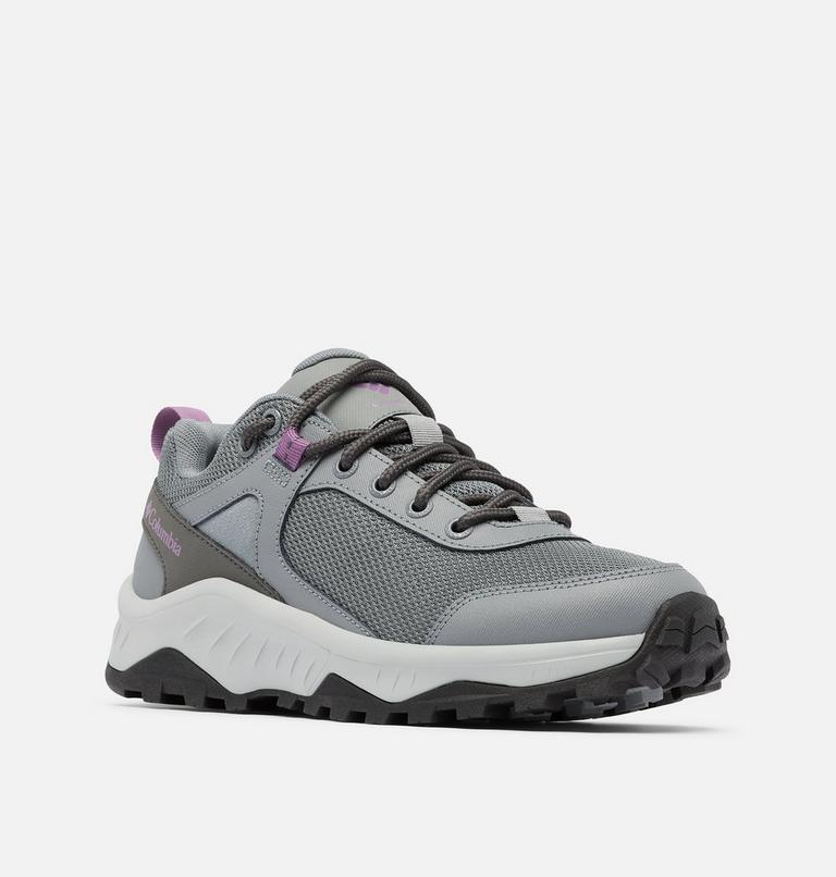 Women's Trailstorm Ascend Waterproof Hiking Shoes, Color: Ti Grey Steel, Dark Lavender, image 2