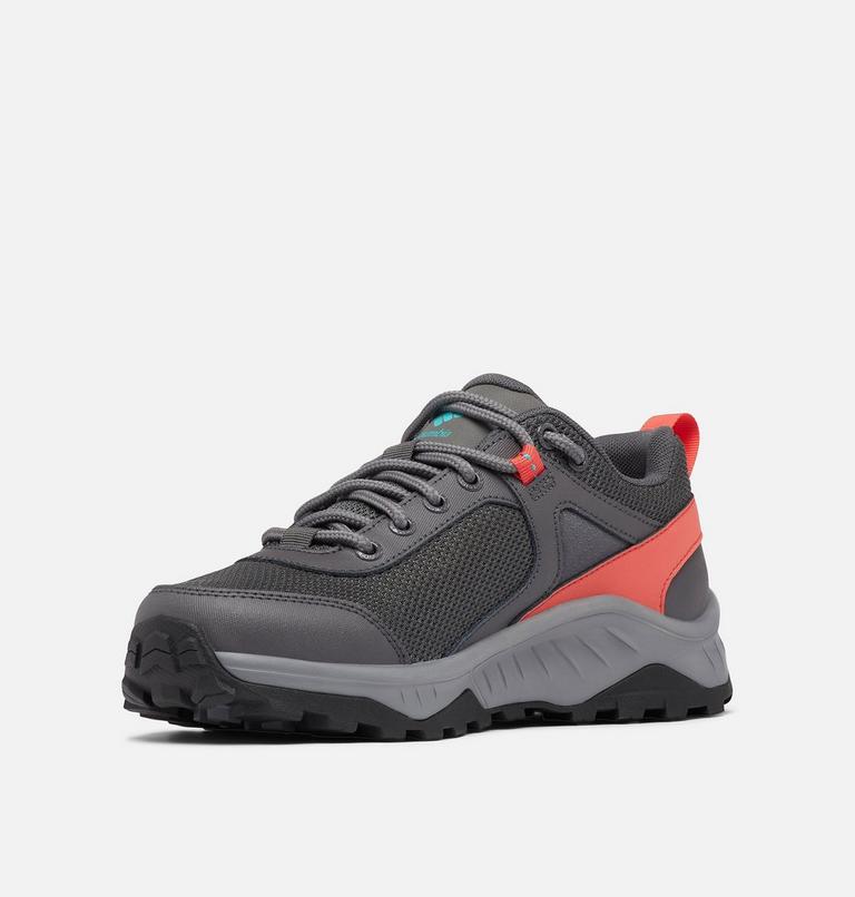 Women's Trailstorm Ascend Waterproof Hiking Shoes, Color: Dark Grey, Red Coral , image 7