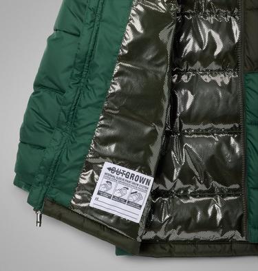 Youth Pike Lake II Hooded Puffer Jacket, Color: Rain Forest, Greenscape, image 12