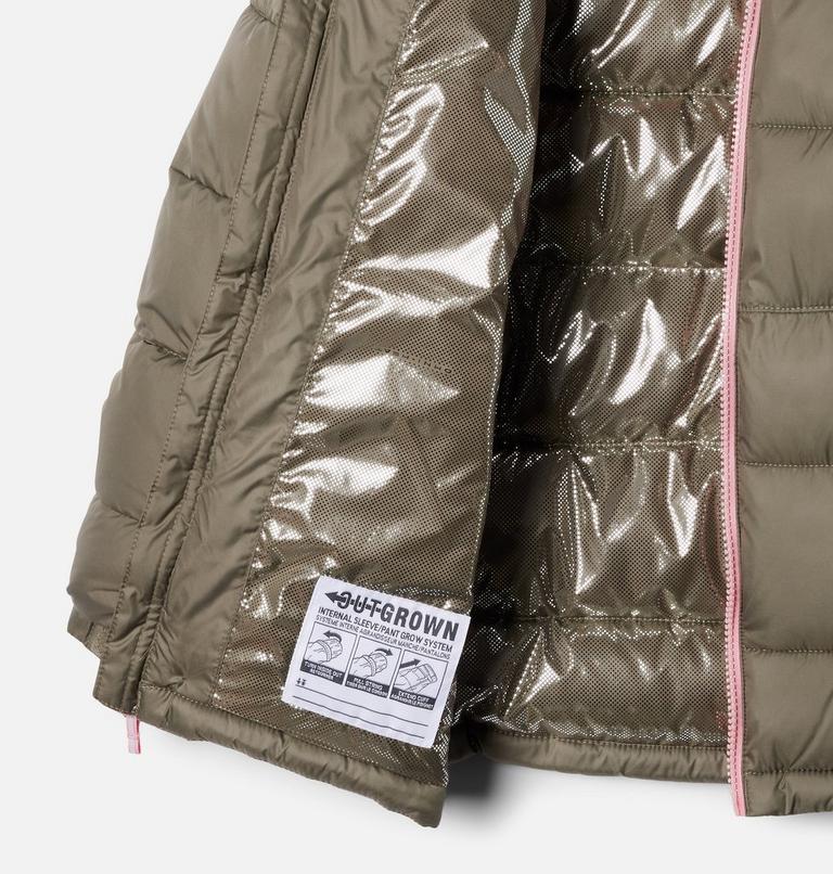 Youth Pike Lake II Hooded Puffer Jacket, Color: Stone Green, image 3