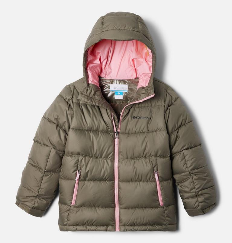 Youth Pike Lake II Hooded Puffer Jacket, Color: Stone Green, image 1