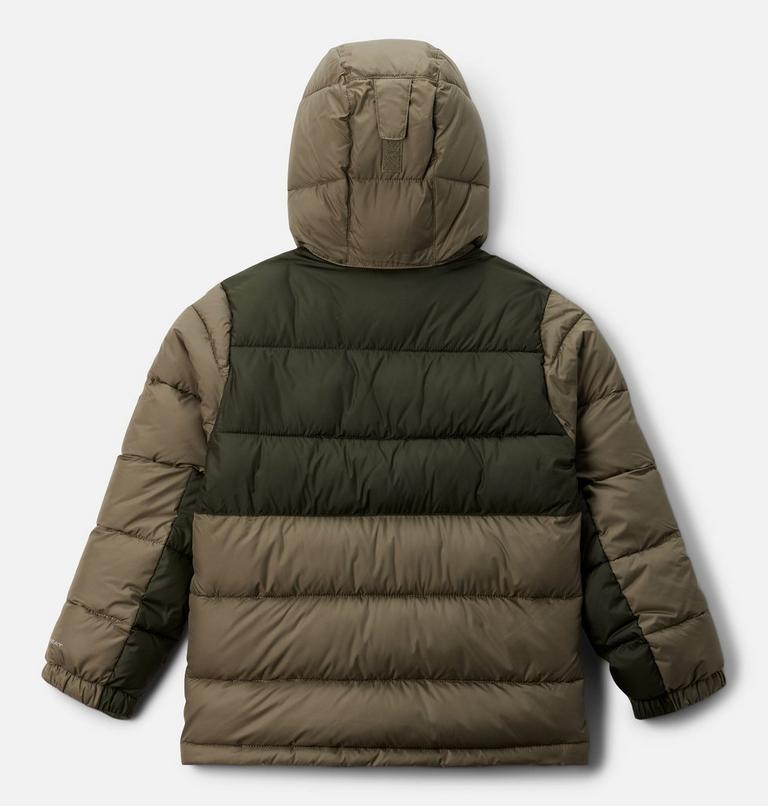 Youth Pike Lake II Hooded Puffer Jacket, Color: Stone Green, Greenscape, image 2