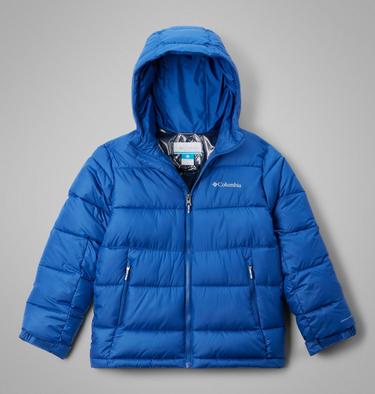 Youth Pike Lake II Hooded Puffer Jacket, Color: Mountain Blue, image 13