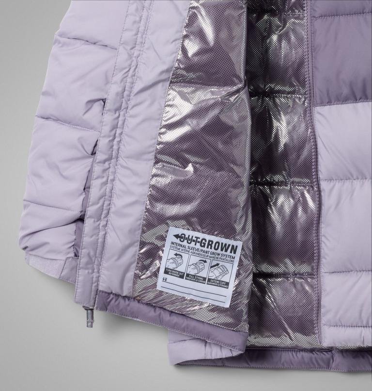 Youth Pike Lake II Hooded Puffer Jacket, Color: Lavender Pearl, Shale Purple, image 3