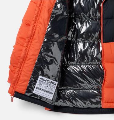 Youth Pike Lake II Hooded Puffer Jacket, Color: Zing, Black, image 15