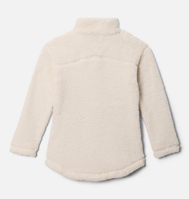 Girls' West Bend Sherpa Fleece Jacket, Color: Chalk, image 6
