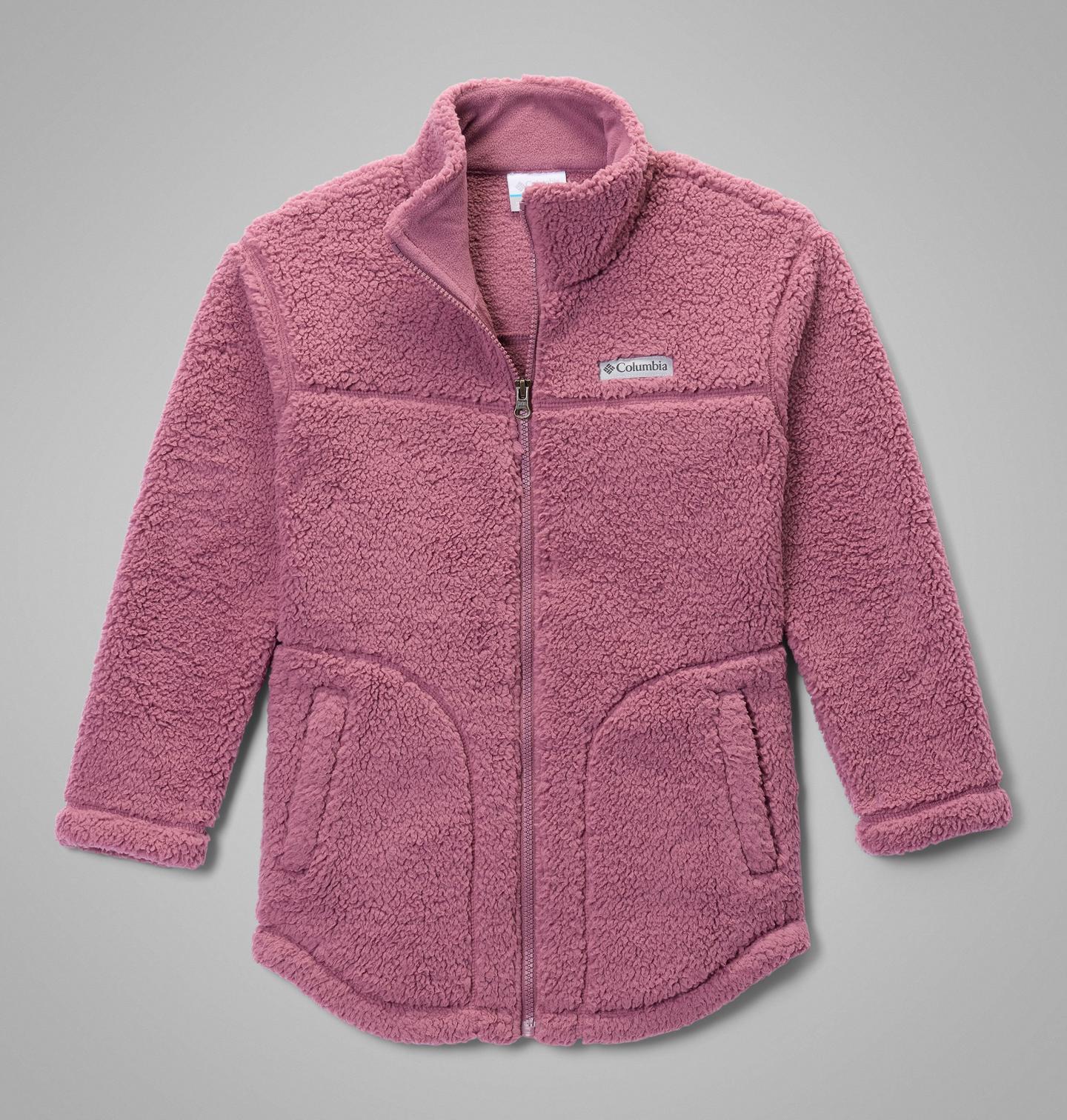 Куртка Columbia West Bend Full Zip Fleece Jacket для девочек, цвет: Состаренный розовато-лиловый — фото 1
