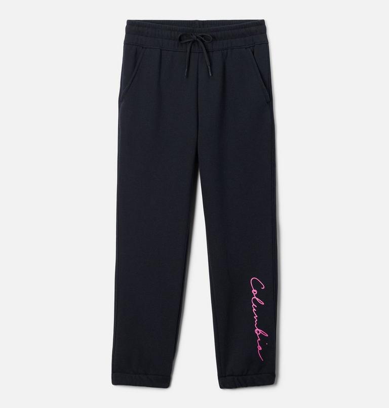 Girls' Columbia Trek II Joggers, Color: Black, Pink Ice, image 1
