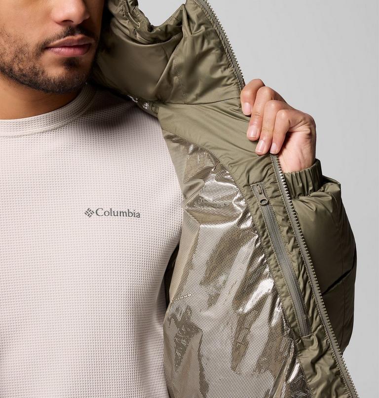 Men's Pike Lake Puffer Parka, Color: Stone Green, image 6