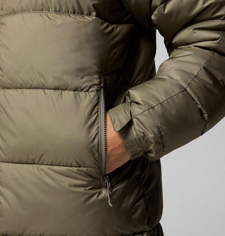 Men's Pike Lake Puffer Parka, Color: Stone Green, image 7
