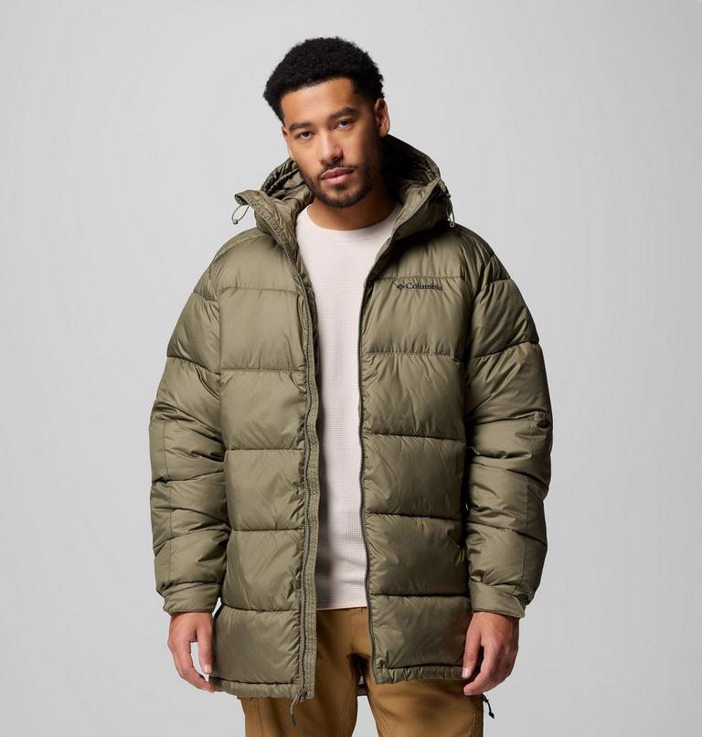 Men's Pike Lake Puffer Parka, Color: Stone Green, image 1