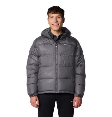 Men's Pike Lake II Hooded Puffer Jacket, Color: City Grey, image 3