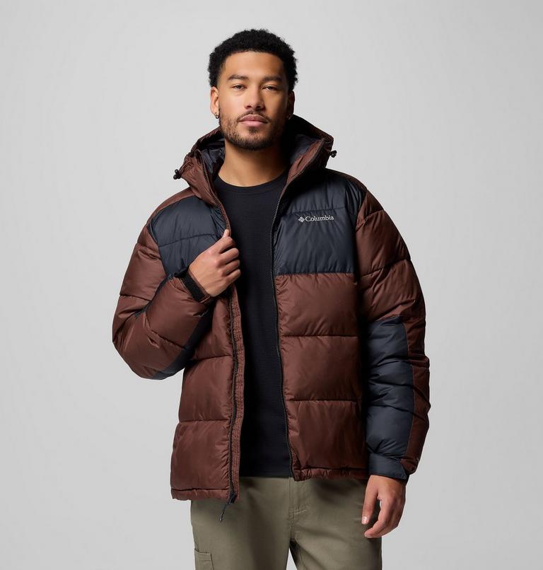 Men's Pike Lake II Hooded Puffer Jacket, Color: Tobacco, Black, image 5