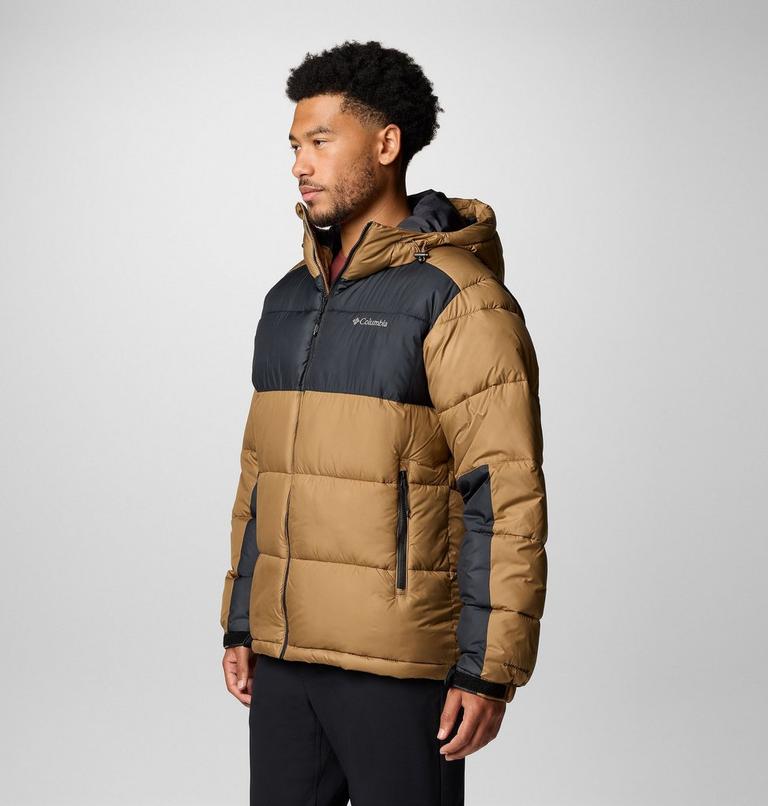 Men's Pike Lake II Hooded Puffer Jacket, Color: Delta, Black, image 4