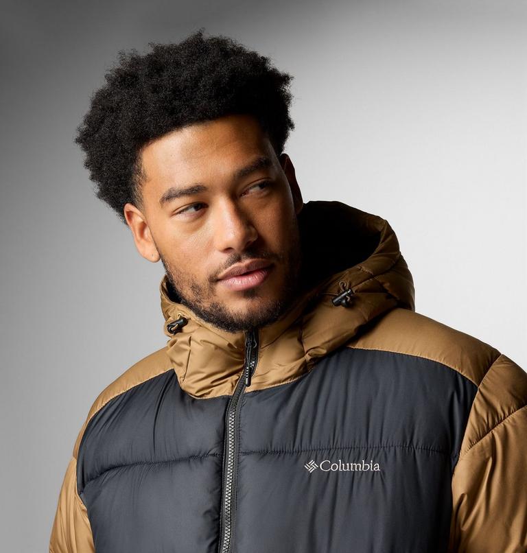 Men's Pike Lake II Hooded Puffer Jacket, Color: Delta, Black, image 5