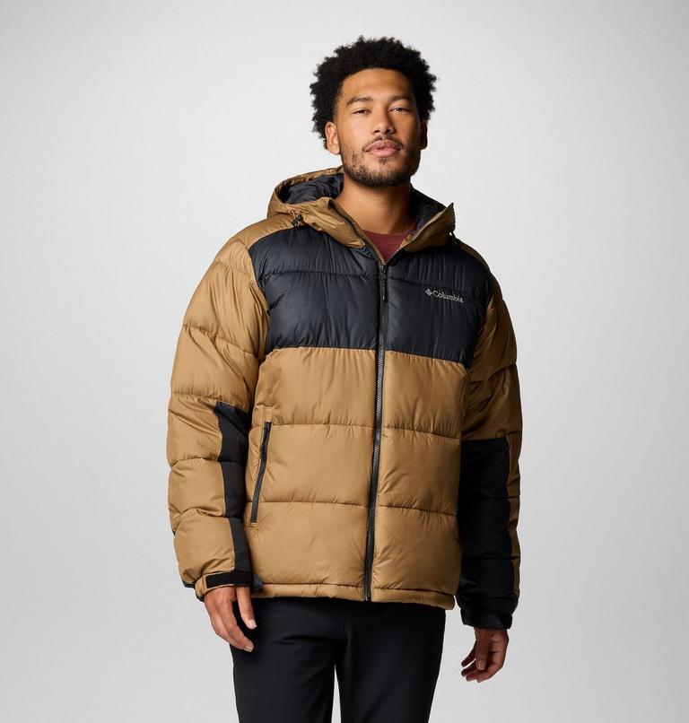 Men's Pike Lake II Hooded Puffer Jacket, Color: Delta, Black, image 1