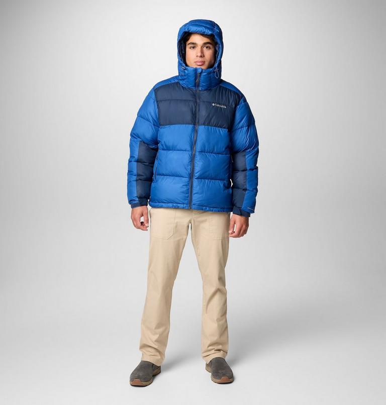 Chaqueta acolchada con capucha Pike Lake II para hombre, Color: Mountain Blue, Collegiate Navy, image 3
