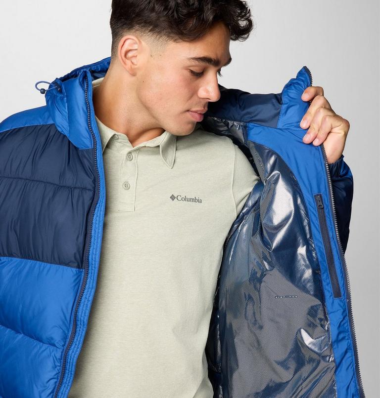 Chaqueta acolchada con capucha Pike Lake II para hombre, Color: Mountain Blue, Collegiate Navy, image 6