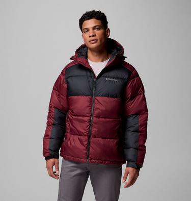 Men's Pike Lake II Hooded Puffer Jacket, Color: Rich Wine, Black, image 5