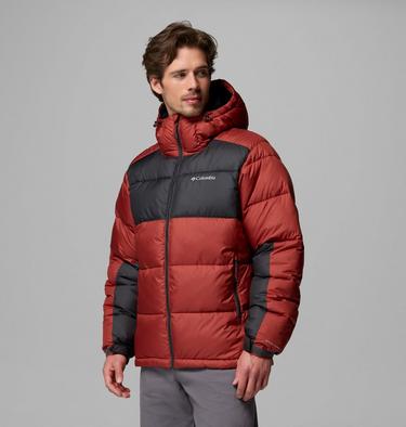 Men's Pike Lake II Hooded Puffer Jacket, Color: Red Oxide, Shark, image 12