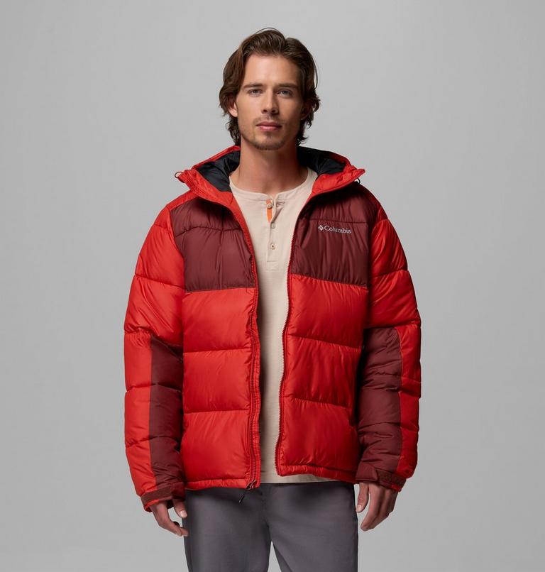 Men's Pike Lake II Hooded Puffer Jacket, Color: Sail Red, Spice, image 5