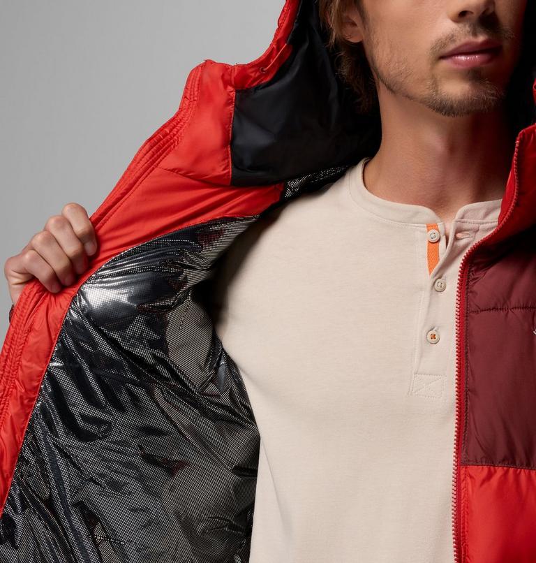 Men's Pike Lake II Hooded Puffer Jacket, Color: Sail Red, Spice, image 6