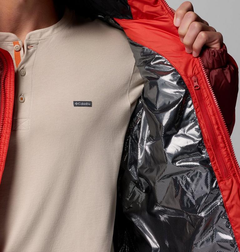 Men's Pike Lake II Hooded Puffer Jacket, Color: Sail Red, Spice, image 7