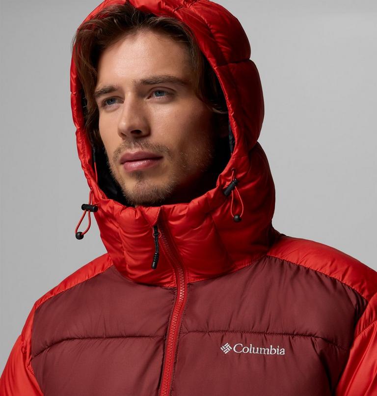 Men's Pike Lake II Hooded Puffer Jacket, Color: Sail Red, Spice, image 8