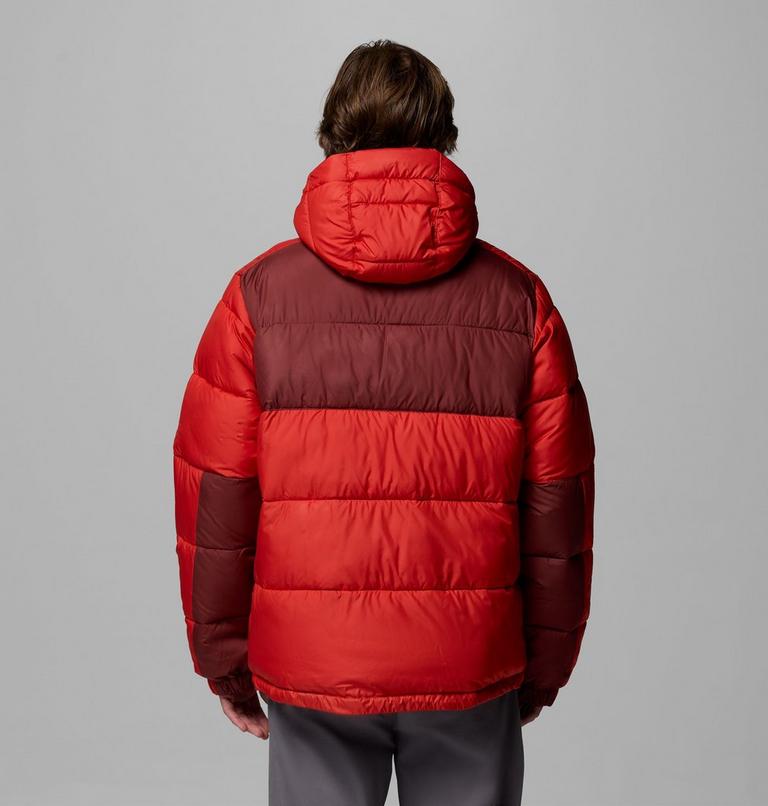 Men's Pike Lake II Hooded Puffer Jacket, Color: Sail Red, Spice, image 3
