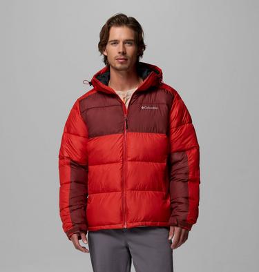 Men's Pike Lake II Hooded Puffer Jacket, Color: Sail Red, Spice, image 7