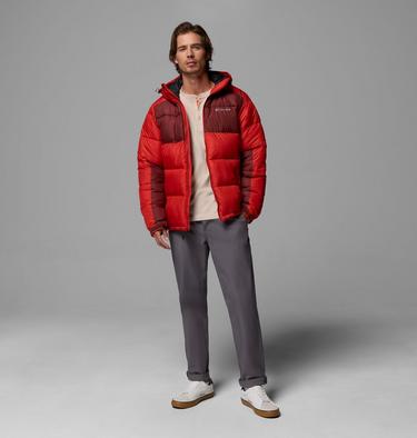 Men's Pike Lake II Hooded Puffer Jacket, Color: Sail Red, Spice, image 8
