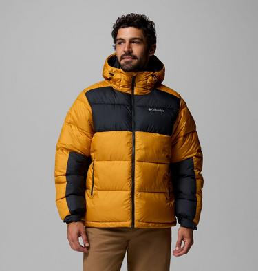 Men's Pike Lake II Hooded Jacket, Color: Squash, Black, image 3