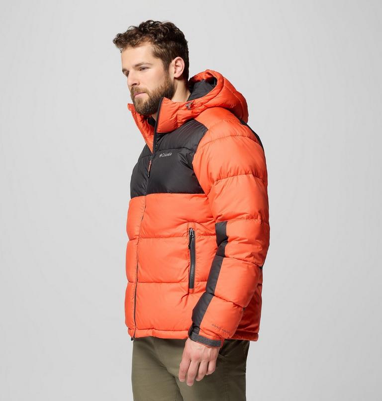 Men's Pike Lake II Hooded Puffer Jacket, Color: Zing, Shark, image 4