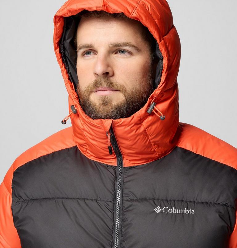 Men's Pike Lake II Hooded Puffer Jacket, Color: Zing, Shark, image 8