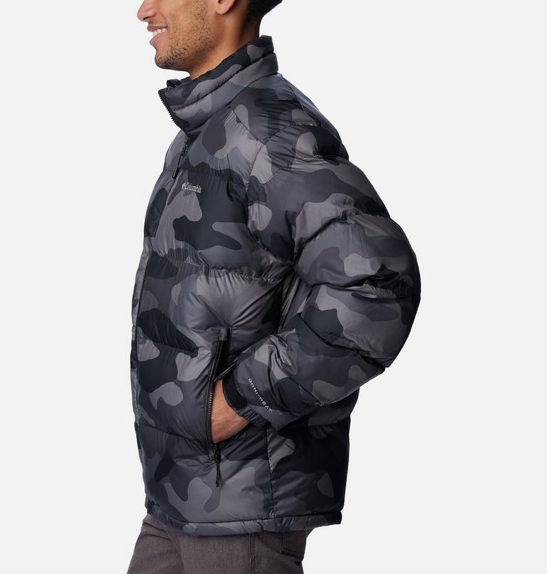 Men's Pike Lake II Puffer Jacket, Color: Black Mod Camo Print, image 3