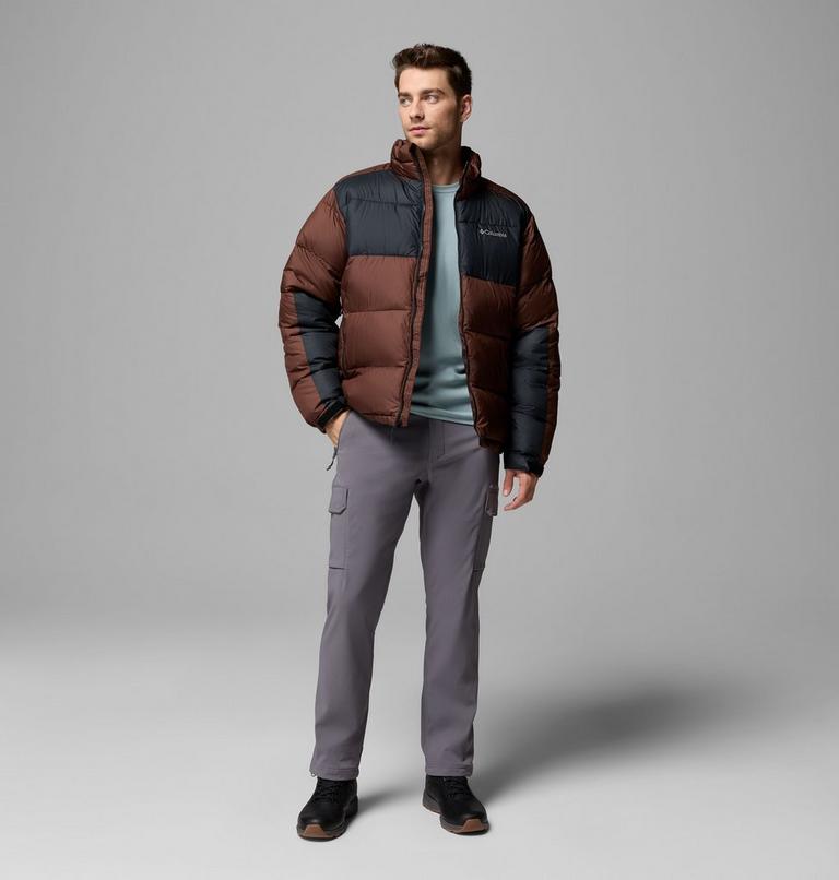 Men's Pike Lake II Puffer Jacket, Color: Tobacco, Black, image 2