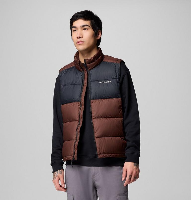 Men's Pike Lake II Puffer Vest, Color: Tobacco, Black, image 5